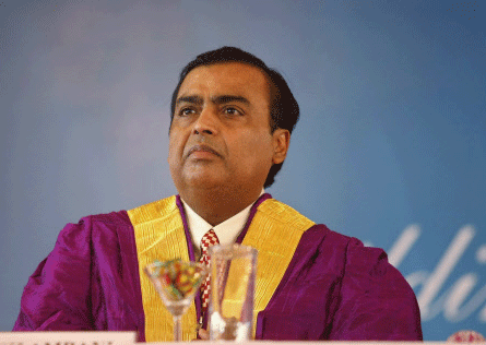 India is home to the fifth largest group of billionaires in the world and Mukesh Ambani, chairman of Reliance Industries, is the country's richest man with a personal fortune of USD 18 billion, says a report. Reuters photo