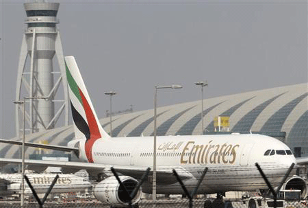 A Mumbai-bound Emirates flight from Dubai with 231 passengers on board made an emergency landing due to a suspected brake failure, airport sources said here. File photo - Reuters