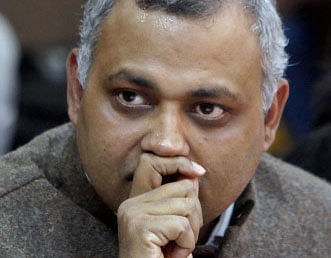 The Congress on Sunday held a protest against, what it called, the double standards of the Aam Aadmi Party and demanded the removal of the former Delhi minister Somnath Bharti from the Assembly for his 'racist' behaviour. PTI File Photo