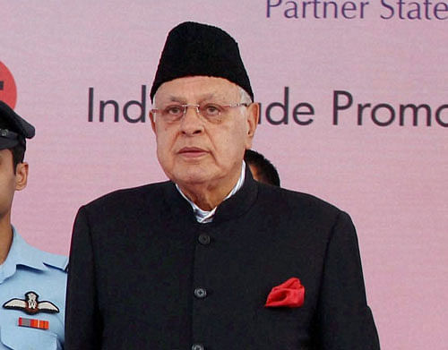 Union Minister Farooq Abdullah's reported remark on power theft in Jammu and Kashmir led to pandemonium in the state assembly after opposition MLAs shouted slogans and staged a protest demanding apology from him. PTI File Photo