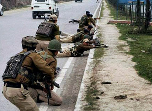 Two policemen were killed while another was injured when militants opened fire on a vehicle of Jammu and Kashmir Police in southern Pulwama district on Monday. PTI File Photo. For Representation Purpose