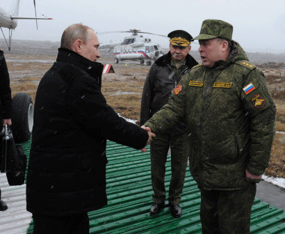 Russian President Vladimir Putin today told troops to return to their permanent bases after calling a snap drill to check their battle-readiness last week. AP photo