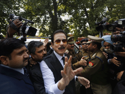 The Supreme Court of India ordered Subrata Roy and two other male directors of the embattled Sahara group to be taken into custody on Tuesday. AP photo
