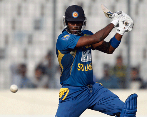 Skipper Angelo Mathews held his nerve under pressure and led from the front with an unbeaten half-century as Sri Lanka registered a three-wicket win over Bangladesh in the concluding league fixture of the Asia Cup here today. Reuters