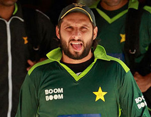 According to team manager Zakir Khan, Afridi is down with a grade one hip flexor strain, while pacer Umar Gul and the opening duo of Sharjeel Khan and Ahmed Shehzad, who scored a century in their 327-run chase against Bangladesh, are also nursing niggles. Reuters file photo