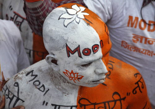 Attempting to replicate the resonating election slogan Atal Bihari Vajpayee used in 1998, the BJP has launched Narendra Modi centric publicity titled 'Abki Baar, Modi Sarkar' (This time, Modi government). Reuters File