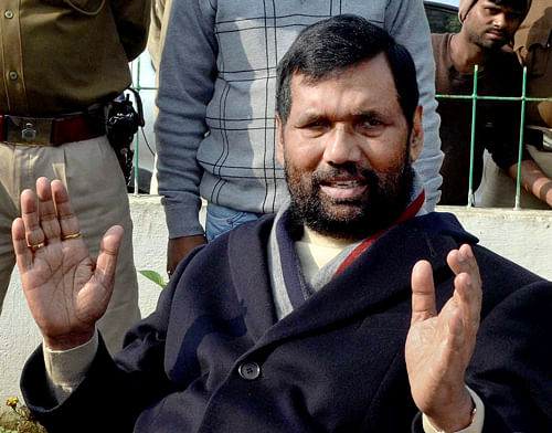 LJP chief Ram Vilas Paswan and his son Chirag Paswan figure in the first list of party candidates who will contest the Lok Sabha election in Bihar, it was announced Saturday. PTI photo