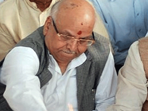 "This is far from truth. I have cordial relations with the party president and any question of dissent does not arise," says Lalji Tandon. TV grab