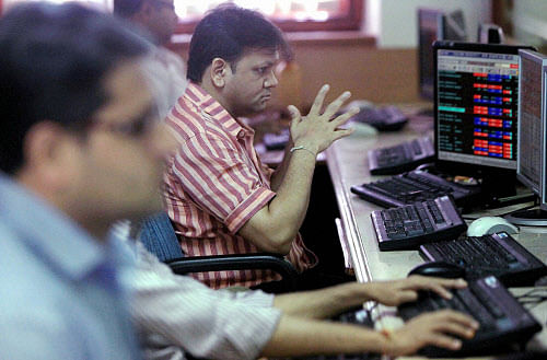 The 50-issue NSE Nifty shot up by 25.60 points, or 0.39 per cent, to trade at an all-time high of 6,562.85, surpassing its previous intra-day high of 6,562.20 reached in yesterday's trade. PTI photo