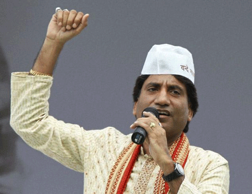 Stand-up comedian Raju Srivastava opted out of the electoral race and returned the ticket given to him by the Samajwadi Party to contest from the Kanpur Lok Sabha seat. PTI Image