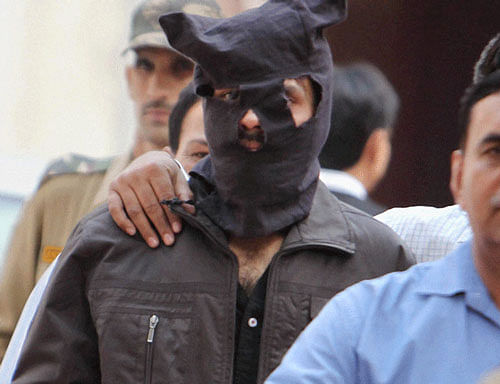 Prime accused in the 2010 German Bakery blast case and Indian Mujahideen co-founder Yasin Bhatkal was sent to 14-day police custody by a court here Friday. PTI File Photo