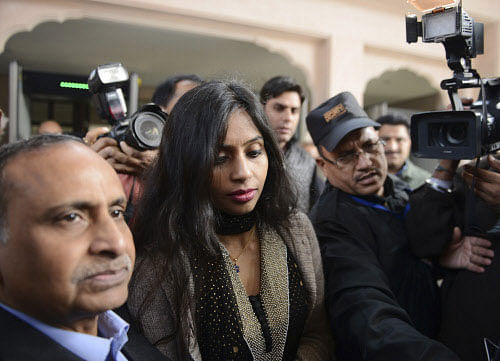 39-year-old Khobragade, who was arrested in New York on December 12 and has since been transferred to the Ministry of External Affairs in New Delhi, faces arrest if she visits the US where her husband and two children are staying. Reuters file photo