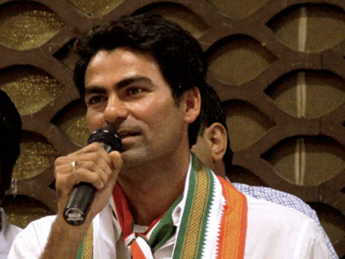 Former test cricketer and Congress' Lok Sabha candidate from Phulpur Mohd Kaif today said he has 'received the blessings' of legends like Sachin Tendulkar, Sourav Ganguly and Virendar Sehwag whom he expected to help him in his campaign trail. PTI Photo