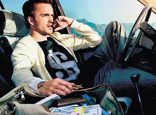 Aaron Paul in his latest film 'Need for Speed'