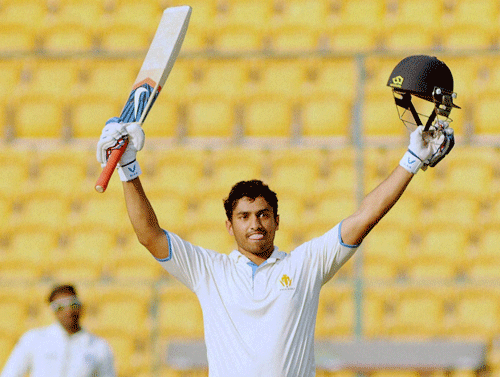 After Rahul's fall, 22-year-old Nair, who made the first-class debut this season, showed the right temperament as his unbeaten half-century, third in List A, saw the team through with seven overs to spare. PTI file photo of Karun Nair