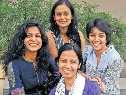 Clockwise: Sowmya, Deeptha, Rashmi and Aparna. DH Photo by SK Dinesh