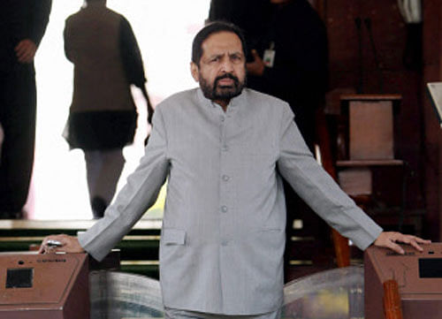 Scam-tainted Suresh Kalmadi (in pic) was tonight denied ticket by Congress which fielded young leader Vishwajeet Kadam in his place as it released the third list of 58 candidates for the Lok Sabha polls naming several Union ministers and senior leaders. PTI File Photo