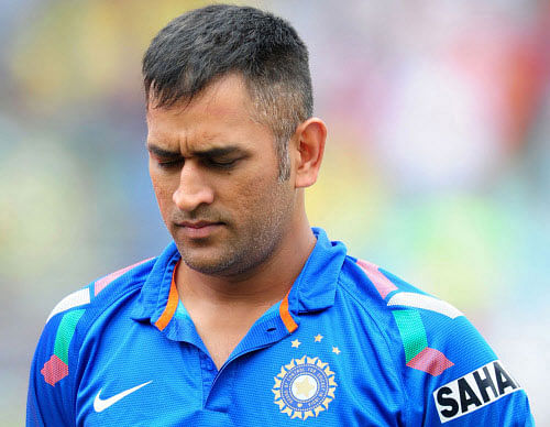 hard times: Mahendra Singh Dhoni's captaincy will be the focal point as India prepare for their campaign in the World T20 after a string of disappointing results recently. AP