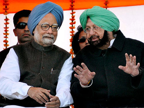 Congress may field former Punjab Chief Minister Captain Amarinder Singh to take on BJP leader Arun Jaitley in Amritsar. PTI File Photo