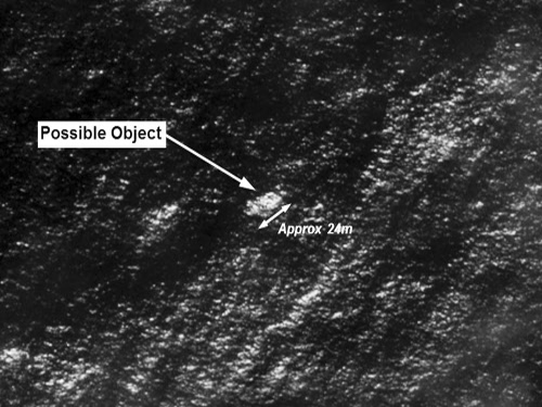 Satellite imagery provided to Australian Maritime Safety Authority (AMSA) of objects that may be possible debris of the missing Malaysia Airlines Flight MH370 in a revised area 185 km (115 miles) to the south east of the original search area. Reuters Photo