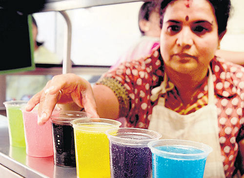 Fresh lime soda has always been popular all over the world. However, nowadays, consumers are not just happy with the good old lime soda as the gaseous drink comes in a number of attractive colours and flavours, DH Photo
