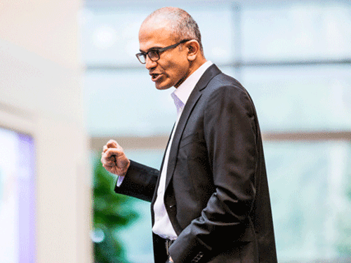 Becoming Microsoft CEO was beyond even the wildest dreams, said Satya Nadella. Reuters Image