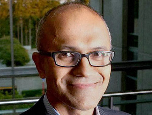 Having spent his formative years in India where most youngsters are passionate about cricket, it was not in the "wildest dreams" of Satya Nadella to become CEO of Microsoft one day, PTI photo