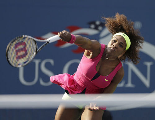 Six-time winner Serena Williams survived a first-set scare before overcoming Yaroslava Shvedova 7-6 (9/7), 6-2 to power into the third round of the ATP and WTA Miami Masters. AP file photo