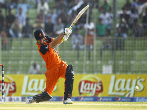 Netherlands defeated Ireland by six wickets in their last Group B qualifying match of the ICC World Twenty20, here today. AP Photo