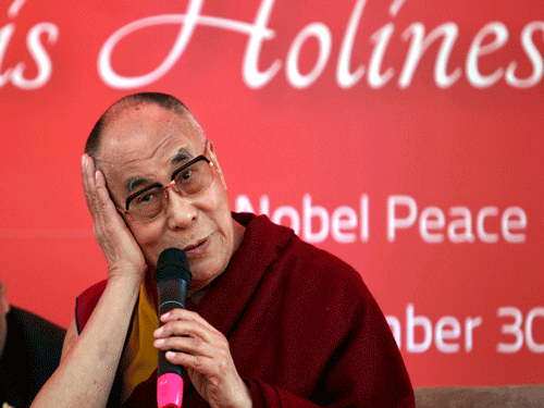 Tibetan spiritual leader Dalai Lama was ranked ninth in the list of world's most powerful people by the Fortune magazine, which put another spiritual leader Pope Francis at the top. AP file photo