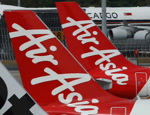 Inching closer to the formal launch of its India operations, the first aircraft for the Indian subsidiary of Malaysia-based low cost airliner AirAsia landed here today. Reuters photo