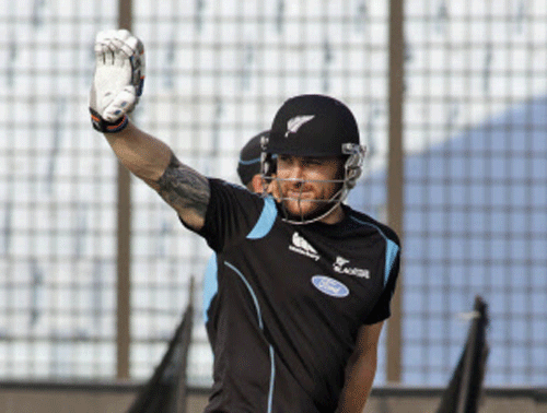New Zealand skipper Brendon McCullum won the toss and elected to field against England in a Group 1 T20 international match of the ICC World Twenty20 AP Photo