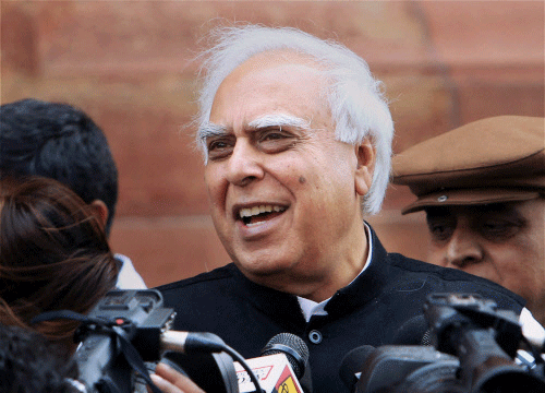 The corporate sector is fuelling the campaign of BJP's Prime Ministerial candidate Narendra Modi because it wants "freebies" from him which he has extended in Gujarat, Law Minister Kapil Sibal said today. PTI photo