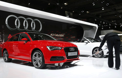 German luxury auto brand Audi will begin selling its premium A3 Sedan in India from middle of the year and the much-awaited car will be rolled out from the company's production facility in Aurangabad. Reuters photo