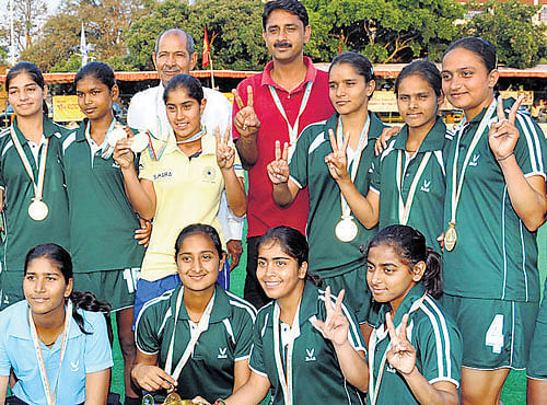 Two-time defending champions Haryana scored a methodical 2-0 win over Madhya Pradesh to emerge champions in the fourth Hockey India Junior Women's National Championship (Division A) here on Sunday, DH photo