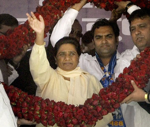 BSP supremo Mayawati on Sunday slammed religious conversion and asked members of weaker sections, Dalits and tribals to change the government instead of their religions. PTI file photo