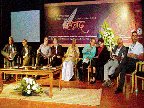 The Capital's literati are revelling in the rhythm of poetry. And why shouldn't they? The double celebration, one marking the 150th anniversary of Swami Vivekananda and the other being the 100th year of Rabindranath Tagore's Nobel Prize, call for a grand celebration in the literary world, DH photo