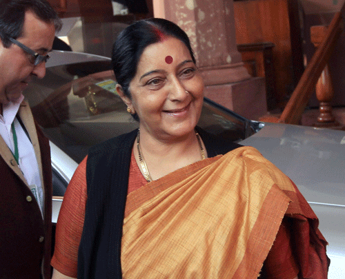 In a remark which could ruffle some feathers in the BJP ahead of the general elections, Madhya Pradesh Tourism Minister Surendra Patwa said that Sushma Swaraj could be the future deputy prime minister if voted to power at the Centre. PTI File Photo