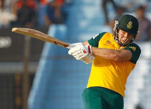 South African cricketer David Miller plays a shot during their ICC Twenty20 Cricket World Cup match against the Netherlands in Chittagong, Bangladesh, Thursday, March 27, 2014. (AP Photo/A.M. Ahad)