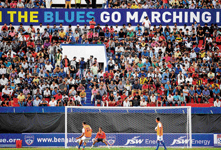 colourful: Bengaluru FC has thrived at home with fans offering plenty of support. Dh photo