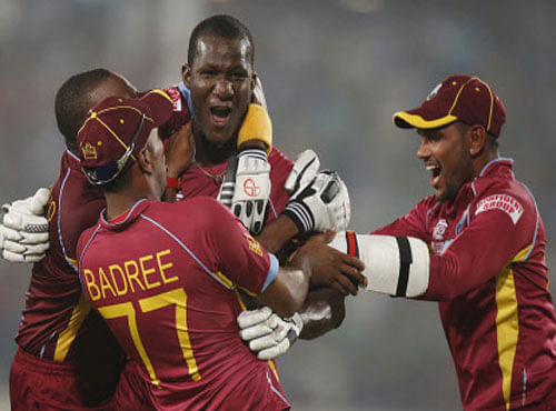 Chris Gayle started with flair while Darren Sammy finished with a flourish as West Indies got the better of Australia by six wickets in an exciting Group 2 League encounter of the ICC World T20 here today, AP photo