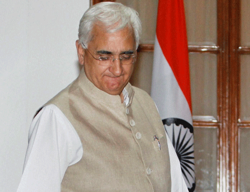 Union Minister Salman Khurshid attacked Uttar Pradesh police for lodging a case of violation of model code of conduct against him, saying he would have taken the police team to task as it had entered the premises without any warrant. PTI File Photo