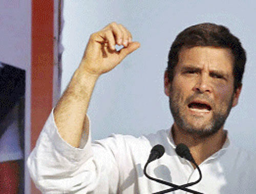 Congress vice president Rahul Gandhi on Saturday evening invoked the immense power of street vendors by reminding them that it was a self-immolation bid by one of their brethren in far away Tunisia that triggered the Arab Spring, the series of public protests in West Asian countries. PTI photo