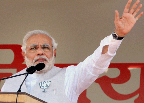 The BJP prime ministerial candidate Narendra Modi ridiculed the Congress on Sunday, saying that major infrastructure works, like the golden quadrilateral project, undertaken by the NDA regime were brought to a halt when the UPA government came to power. PTI File Photo