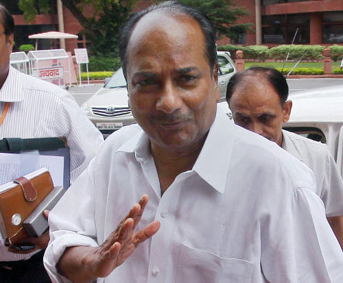 With the UPA-II's tenure coming to an end, France had wanted India to sign a pact to provide a government guarantee over the completion of negotiation for 126 fighter aircraft with Dassault, but Defence Minister A K Antony has refused to do so. PTI File Photo