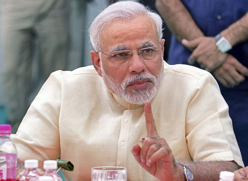 With flight delays stalking his election campaign in UP and MP, Narendra Modi today attacked the Centre alleging a ''conspiracy'' and demanded that Election Commission probe the matter. PTI file photo