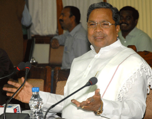 Chief Minister Siddaramaiah. DH File Photo