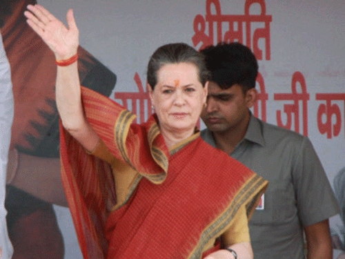 Sonia Gandhi today took a jibe at the BJP and Nitish Kumar for 'changing face from time to time' and said that they could not be true friends of the people. PTI Photo