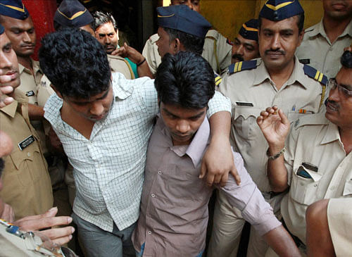 A Mumbai court Thursday found three people guilty of committing repeat offences in the Shakti Mills Complex gang rapes of a telephone operator and a photojournalist. PTI file photo of the accused