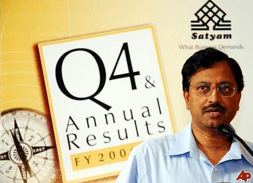 Satyam Computers founder Ramalinga Raju and another accused appeared before a court here in connection with a prosecution complaint filed by Enforcement Directorate against them for offences under the Prevention of Money Laundering Act (PMLA). AP file photo